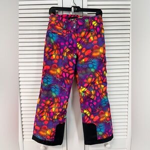 Sunice girls size 12 Vibrant colorful Patterned ski snow Pants